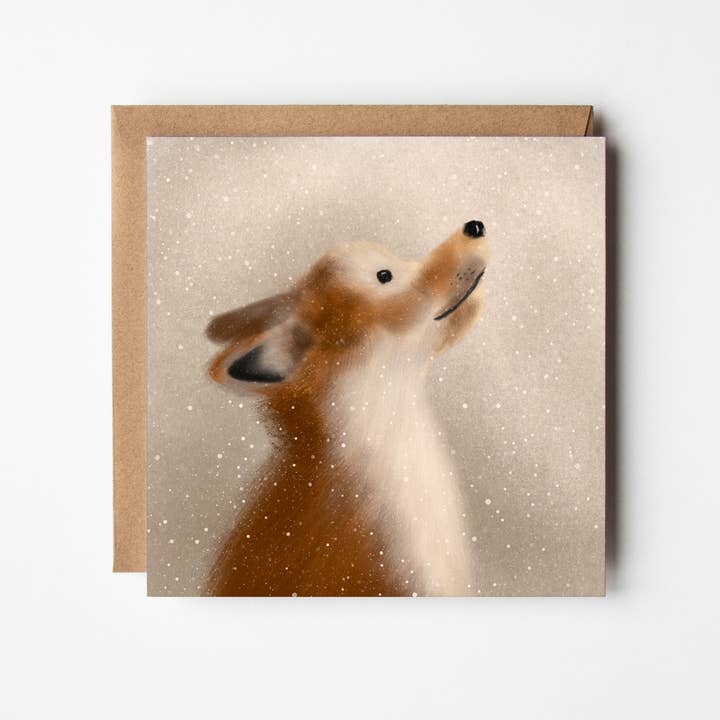 Fox Greeting Card for wholesale by Jo Couch