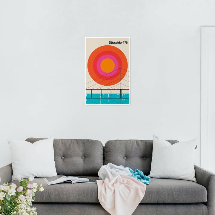 JUNIQE – Engroshandel Plakat – Düsseldorf 76 Premium Plakat3