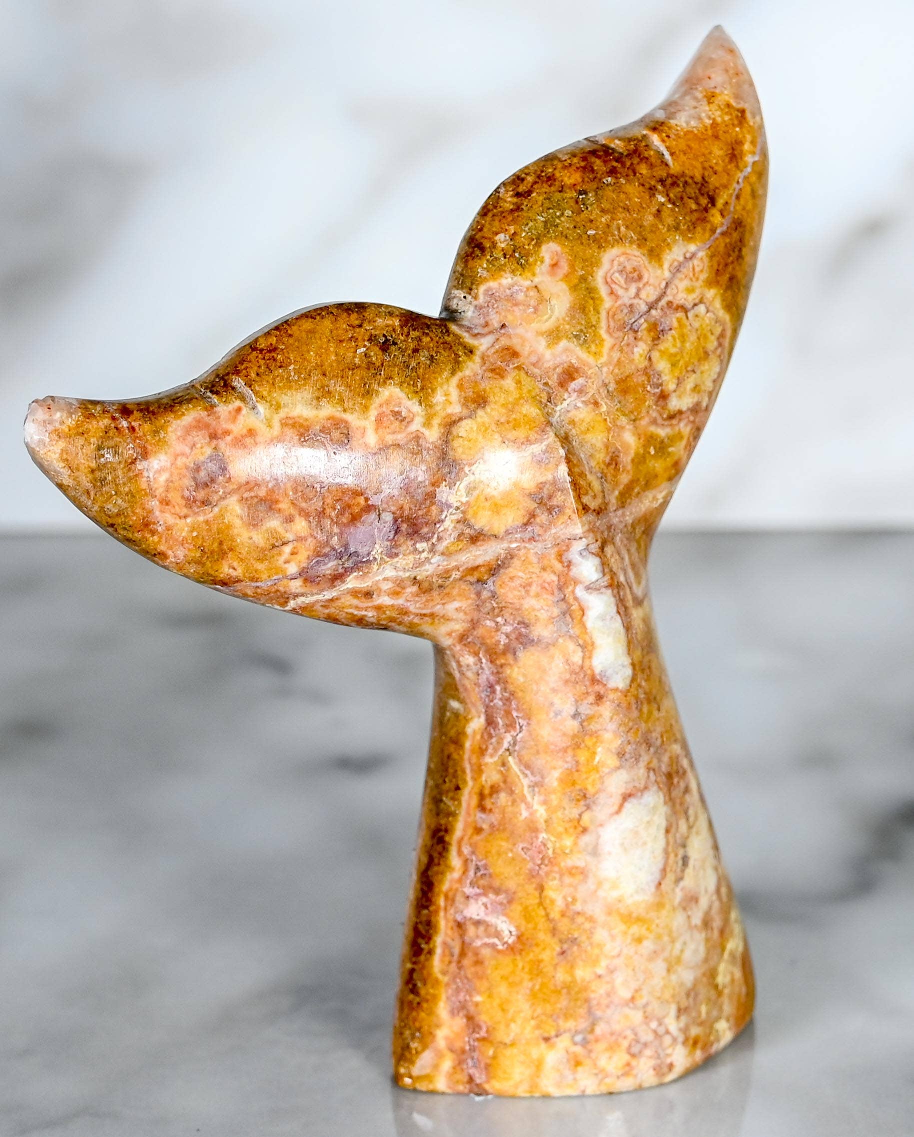 SS handcrafted Art – Engroshandel Pyntefigur – Marmorhvalhale 3"