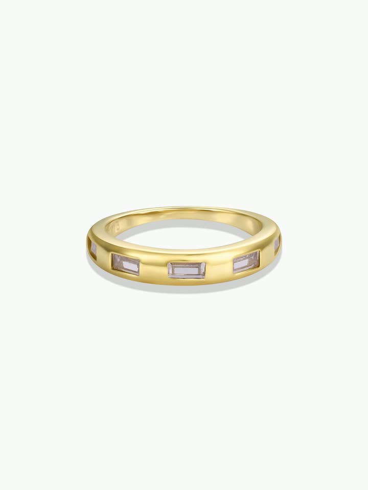 Gold Rings - Inset Baguette for wholesale by JaxKelly
