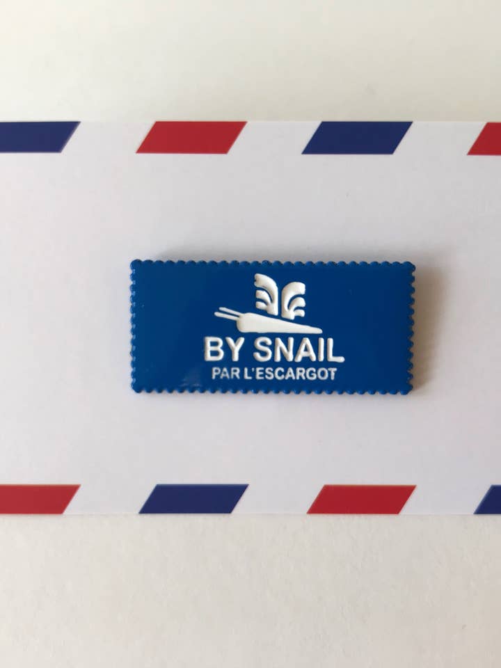 By Snail Enamel Pin for wholesale by The Portland Stamp Company