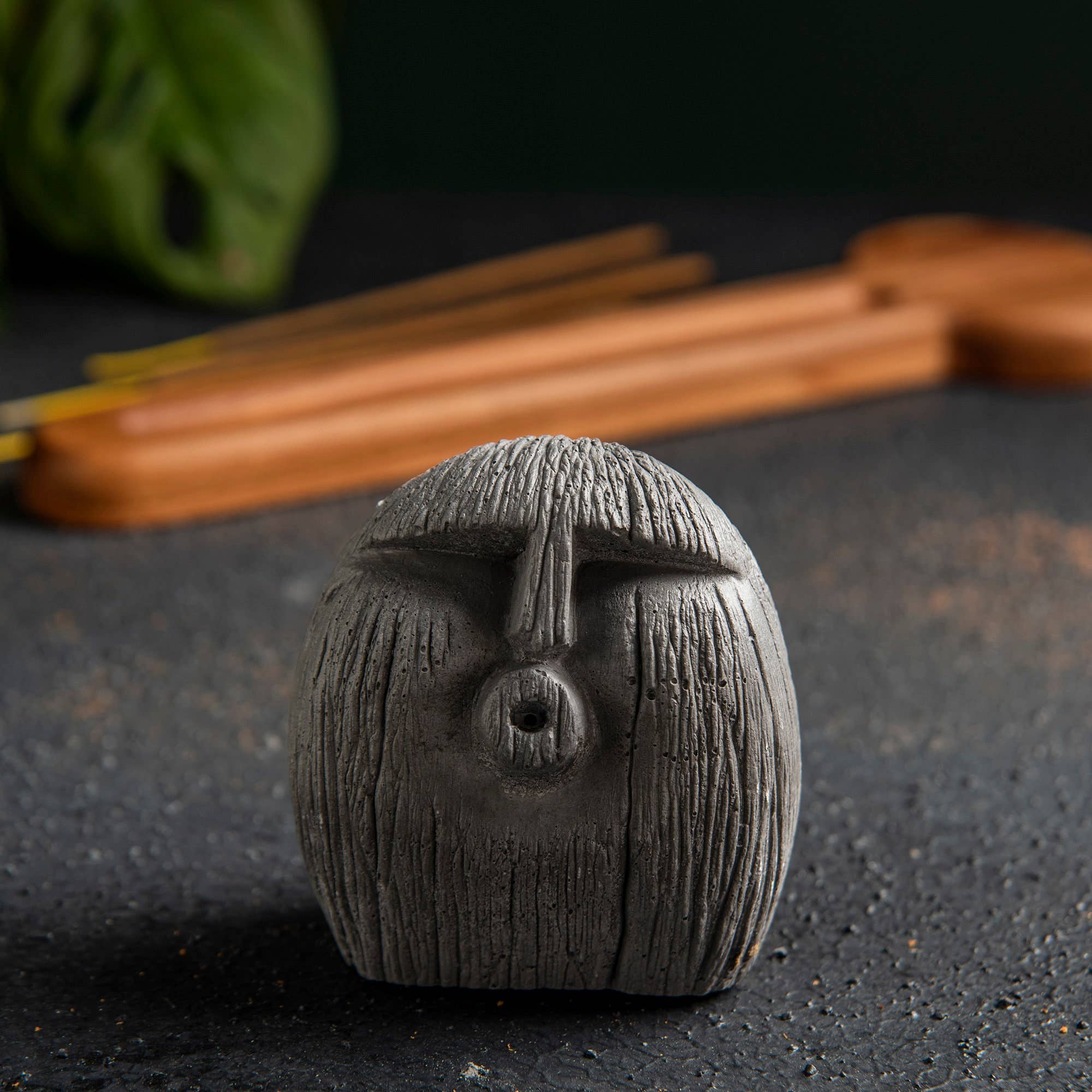 Troy Touch - Vente Porte-encens - Ensemble de 3 porte-encens faits à la main avec support en bois6