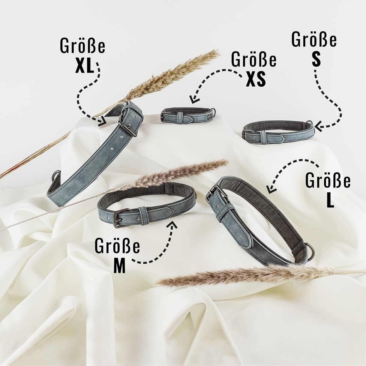 ne&no - Vente Collier – chien - Ensemble collier et laisse ne&no® en cuir vegan pour chiens6