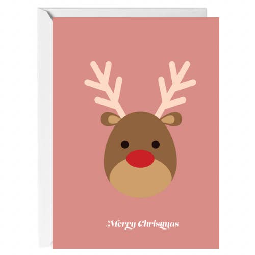 Reindeer Greeting Card for wholesale by Paperie by MJ