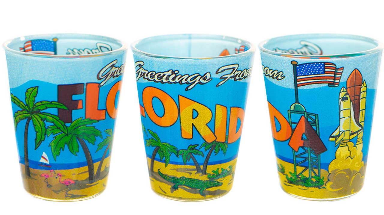 Sea Creations - Wholesale Shot Glass - Florida Shot Glass0