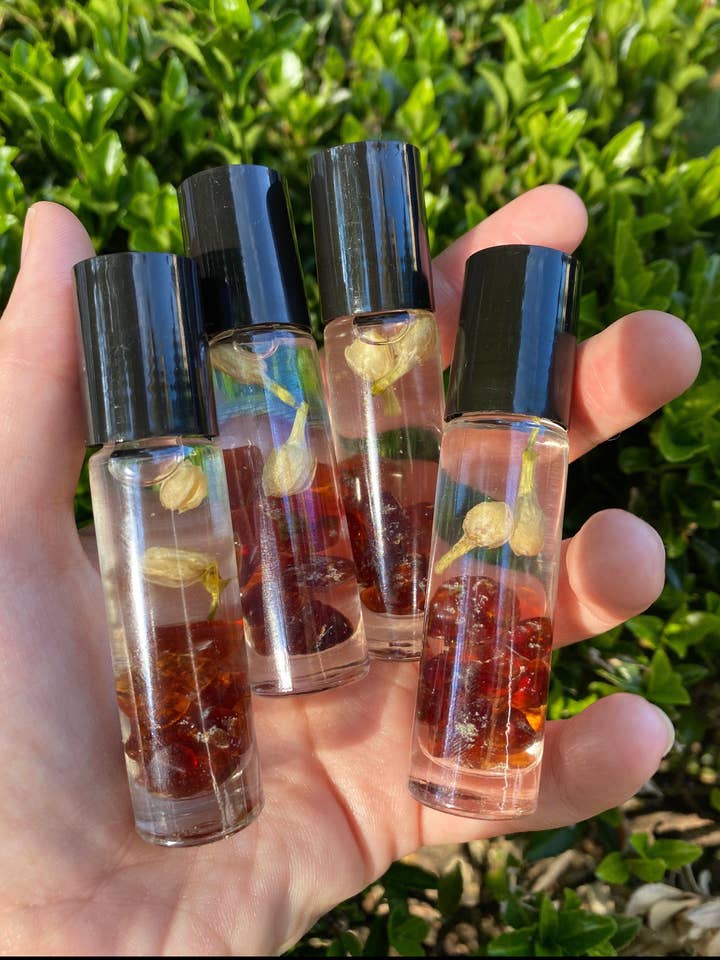 Garnet Crystal Perfume Roller for wholesale by Sapphire & Sage