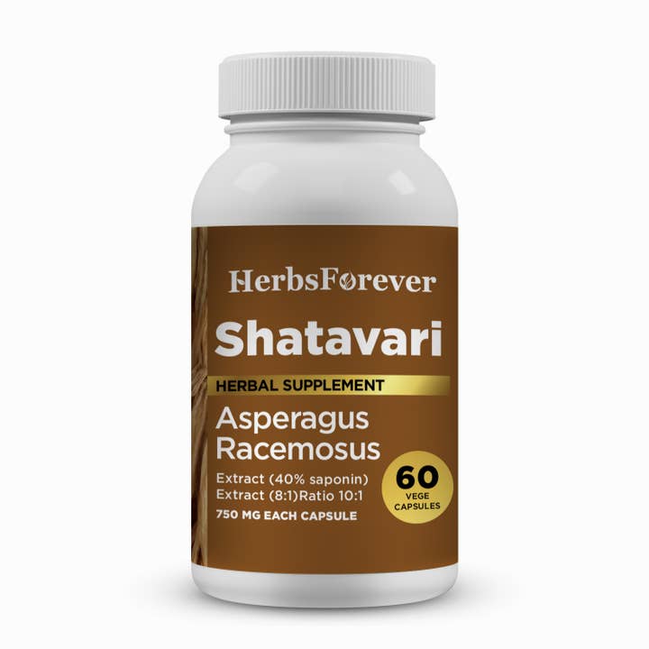 Shatavari Asparagus 40% Saponin 8:1 Extract 750mg Capsules for wholesale by HerbsForever