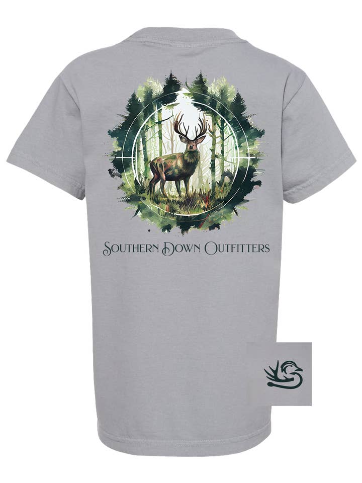Deer Crosshair Youth Tee for wholesale by Southern Down Outfitters