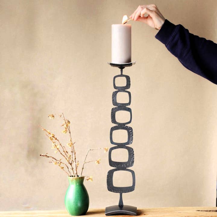 Coach House Forge – wholesale Candle holder – Retro Tall Candlesticks4