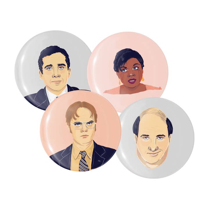 Amy Blue Illustration - Wholesale Lapel pin/button - The Office US1