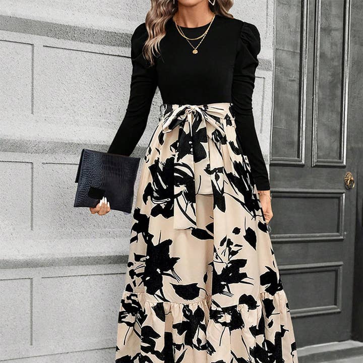 Printed Round Neck Long Sleeved Dress and other Purchase Wholesale print on demand dress. Free Returns & Net 60 Terms on Faire trending on Faire.