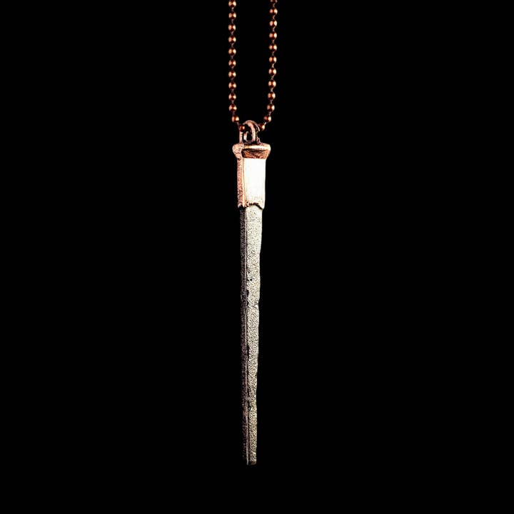 MergingMetals - Wholesale Pendant/Charm Necklace - Coffin Nail Necklace - Antique Copper
