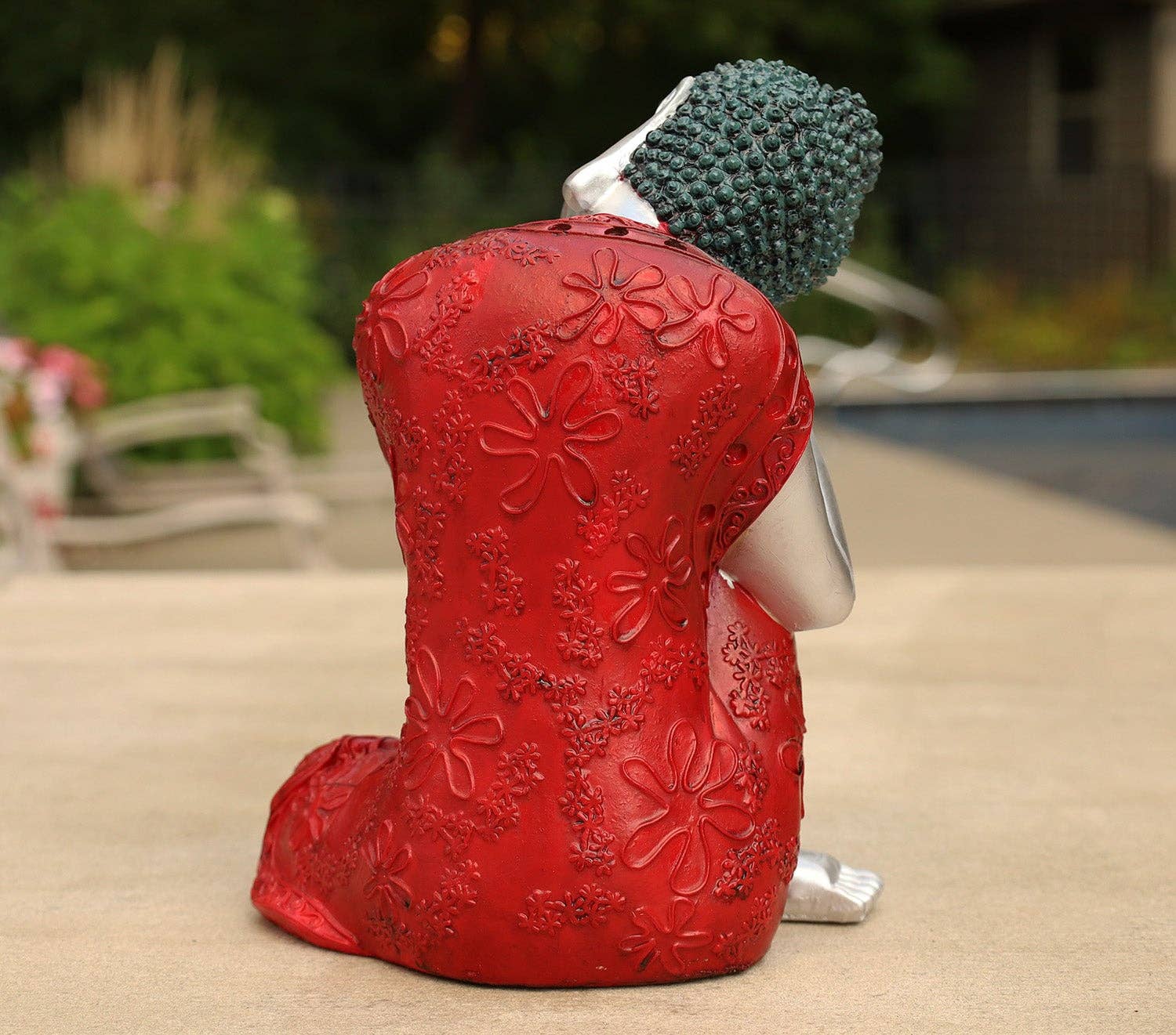 Lungta Imports - Wholesale Sculpture - Napping Buddha Statue Asian Art Decor Cold Cast11