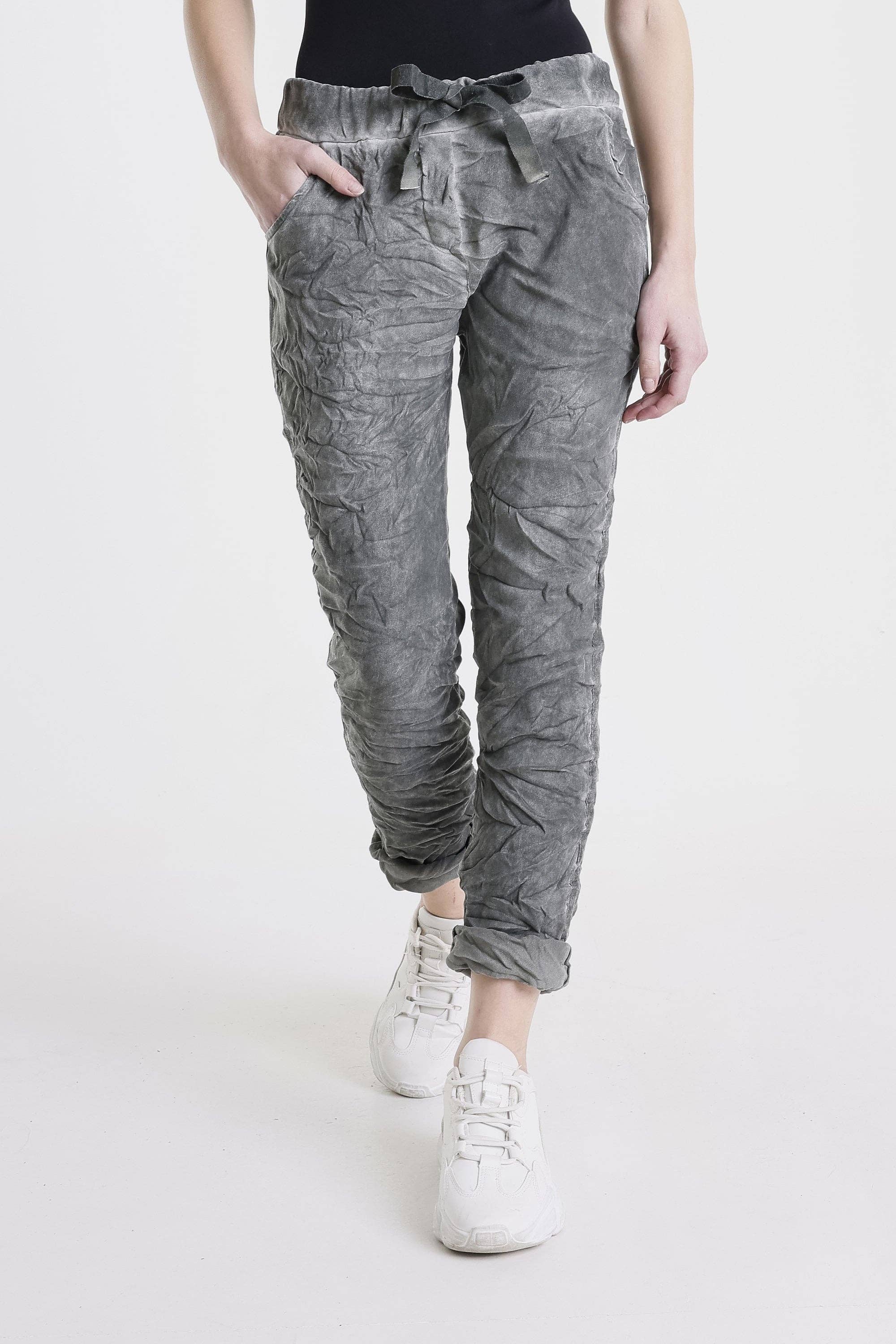 TINA Stephens Italy/Tees By Tina - Vente Pantalon – femme - Pantalon à bande tuxedo en suédine Kendyl (PL136U)13