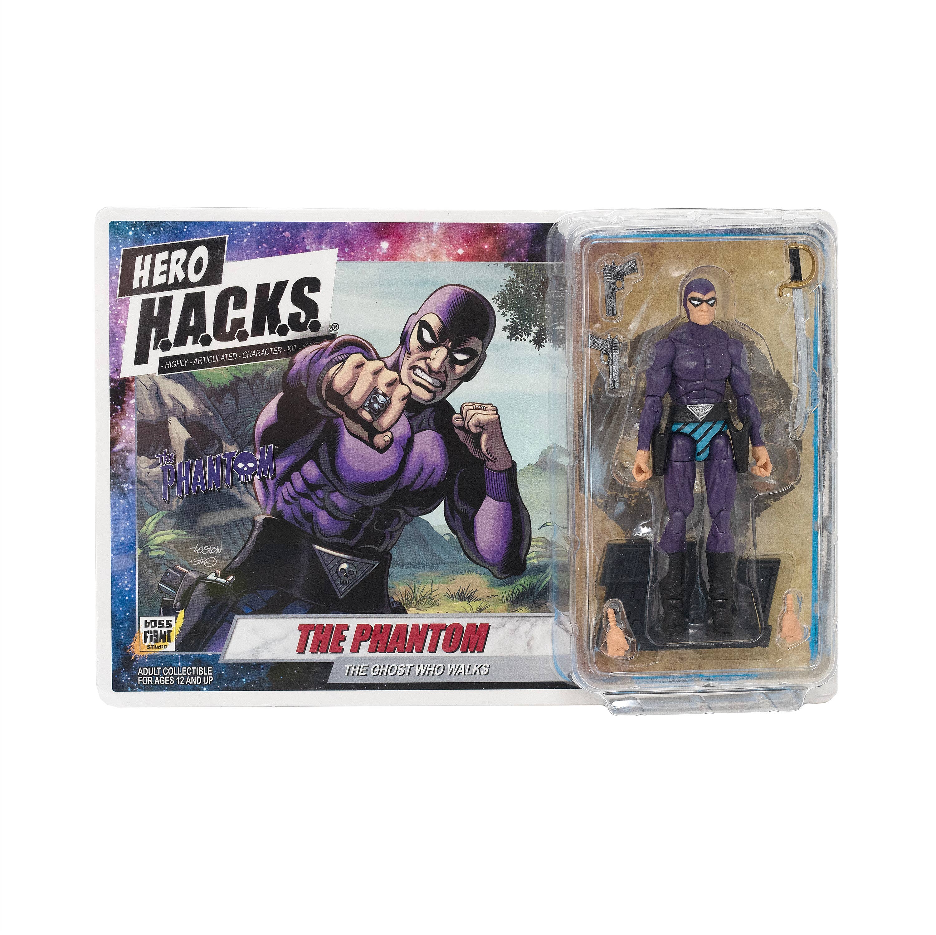 Boss Fight Studio Llc - Wholesale Figurine Toy - Kids - LOOK! $3 Hero H.A.C.K.S. Phantom Action Figure! Phantom Wv12