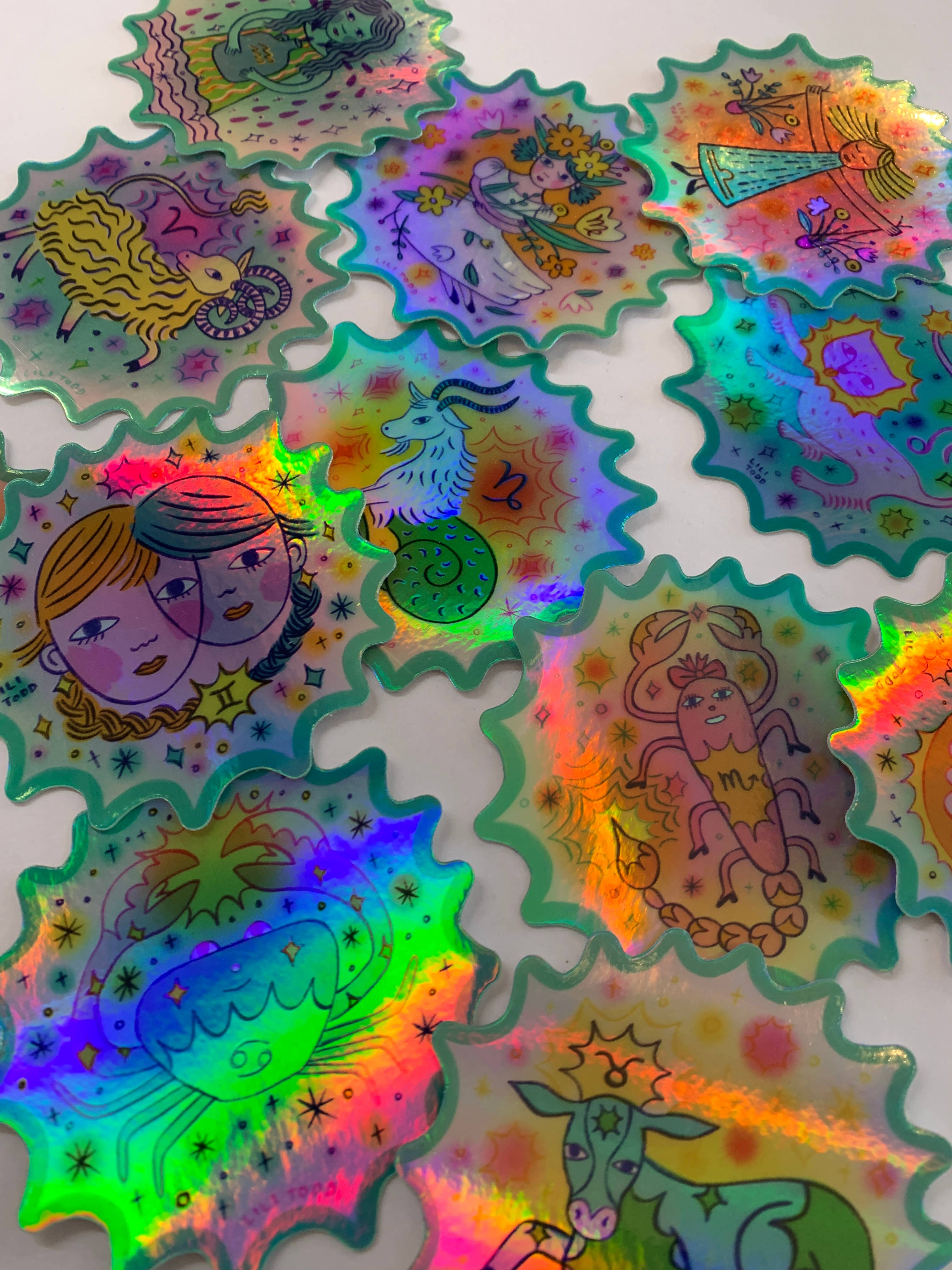 Lili Todd Art - Wholesale Sticker - Leo sterrenbeeld vinyl sticker7