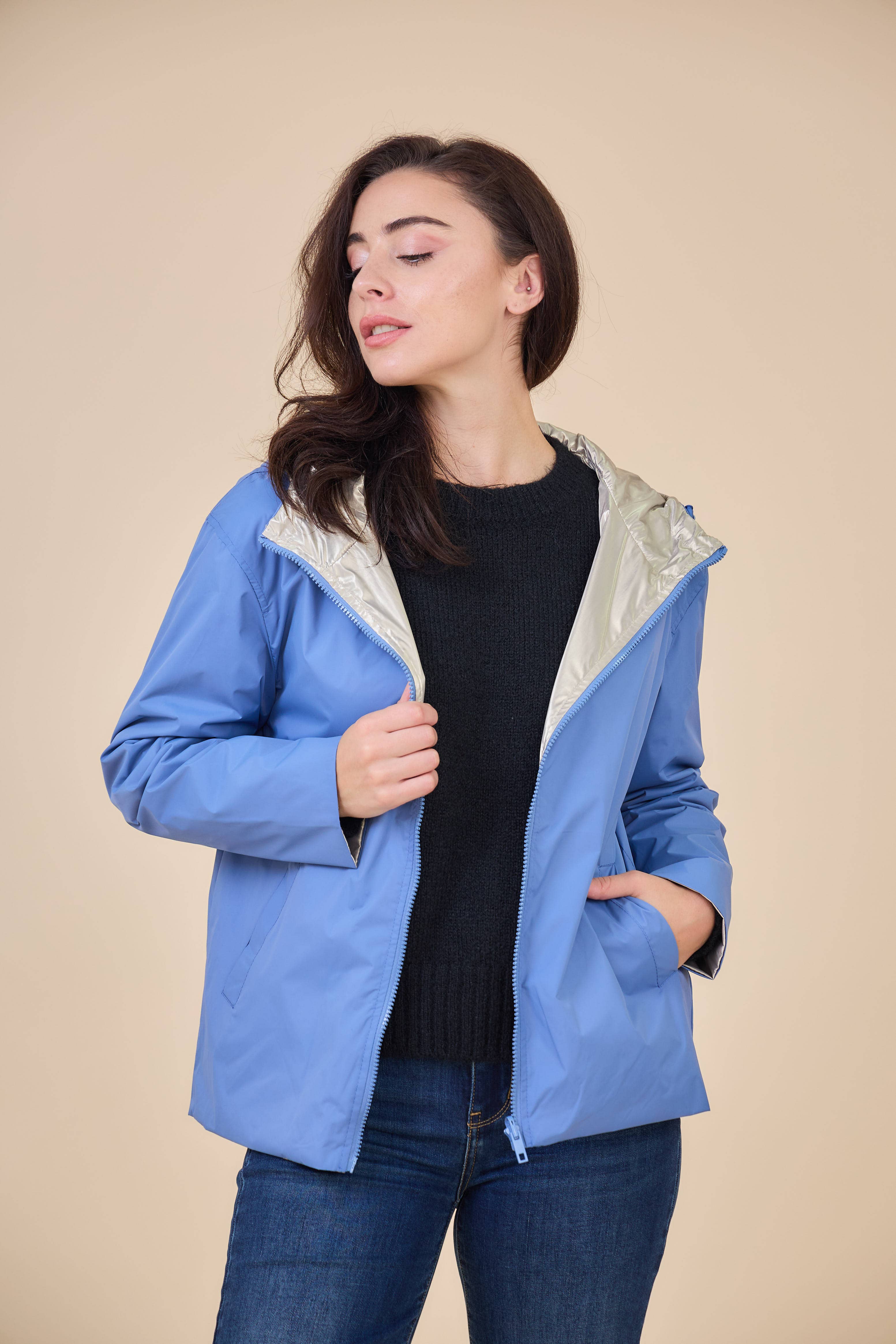 Escandelle Paris - Vendita all'ingrosso Parka - Donna - Parka corta reversibile8