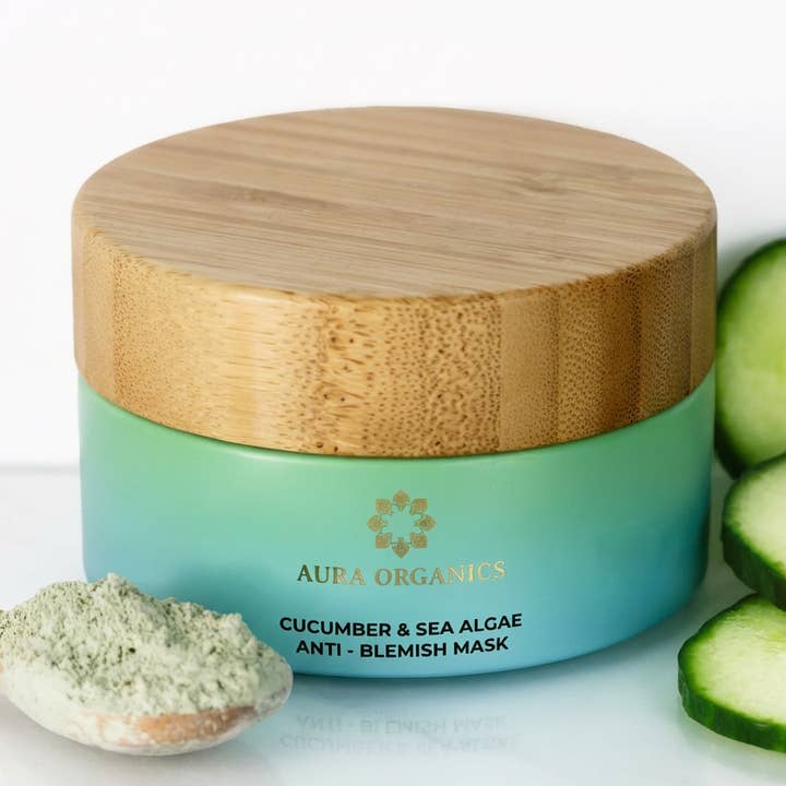 Cucumber & Sea Algae Anti Blemish Face Mask for wholesale by Aura Organics Ltd