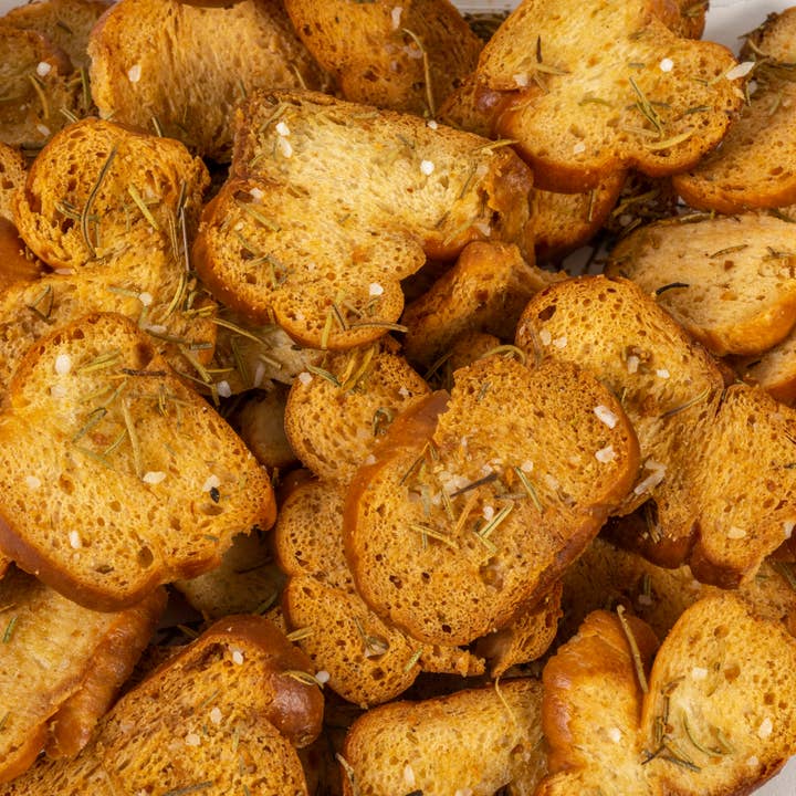 Rosemary VON Pretzel Chips BULK  for wholesale by ElJay Pretzels