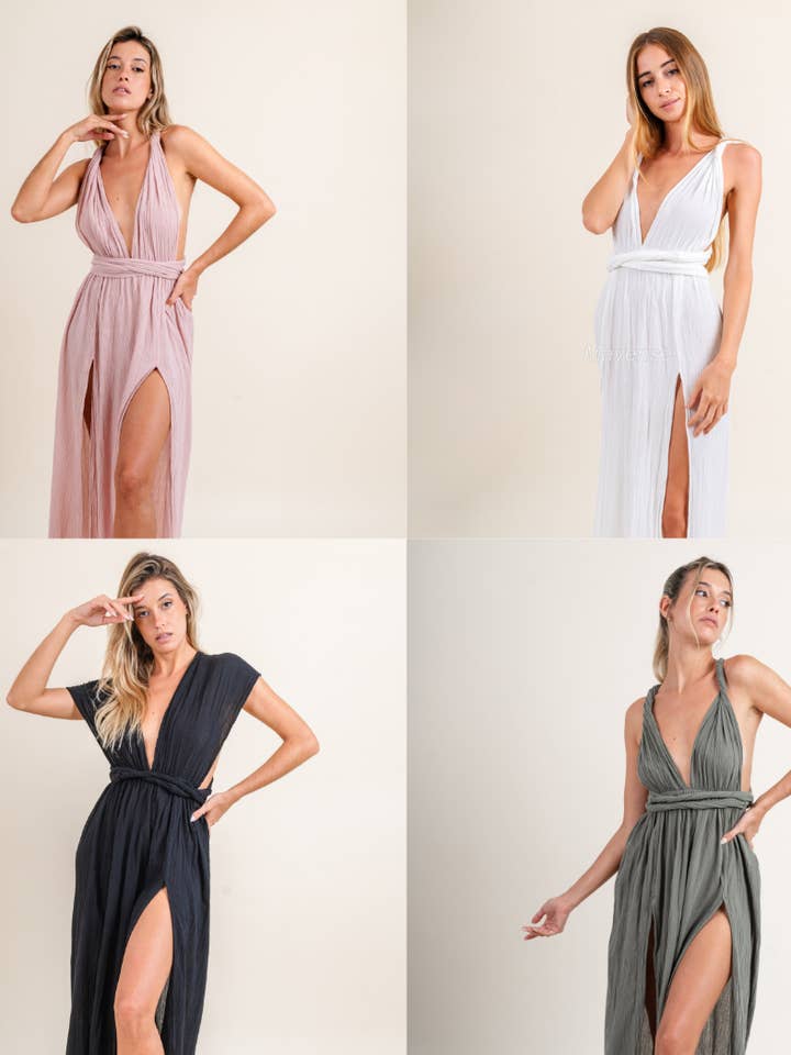 Multiway Dress, Infinity Dress, Greek Goddess Dress, for wholesale by Mayense