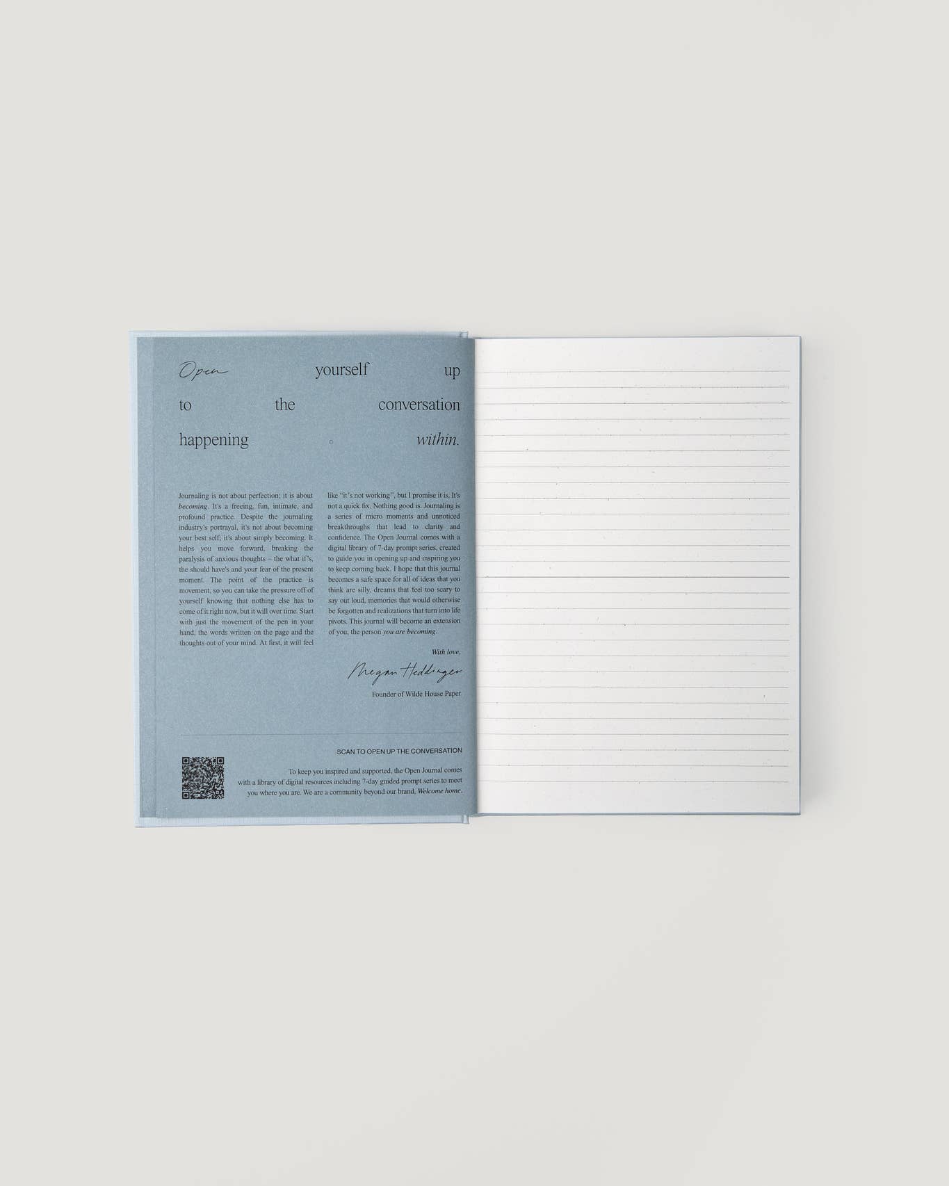 Wilde House Paper - Vente Journal intime - Ouvrir le journal dans le cloud7