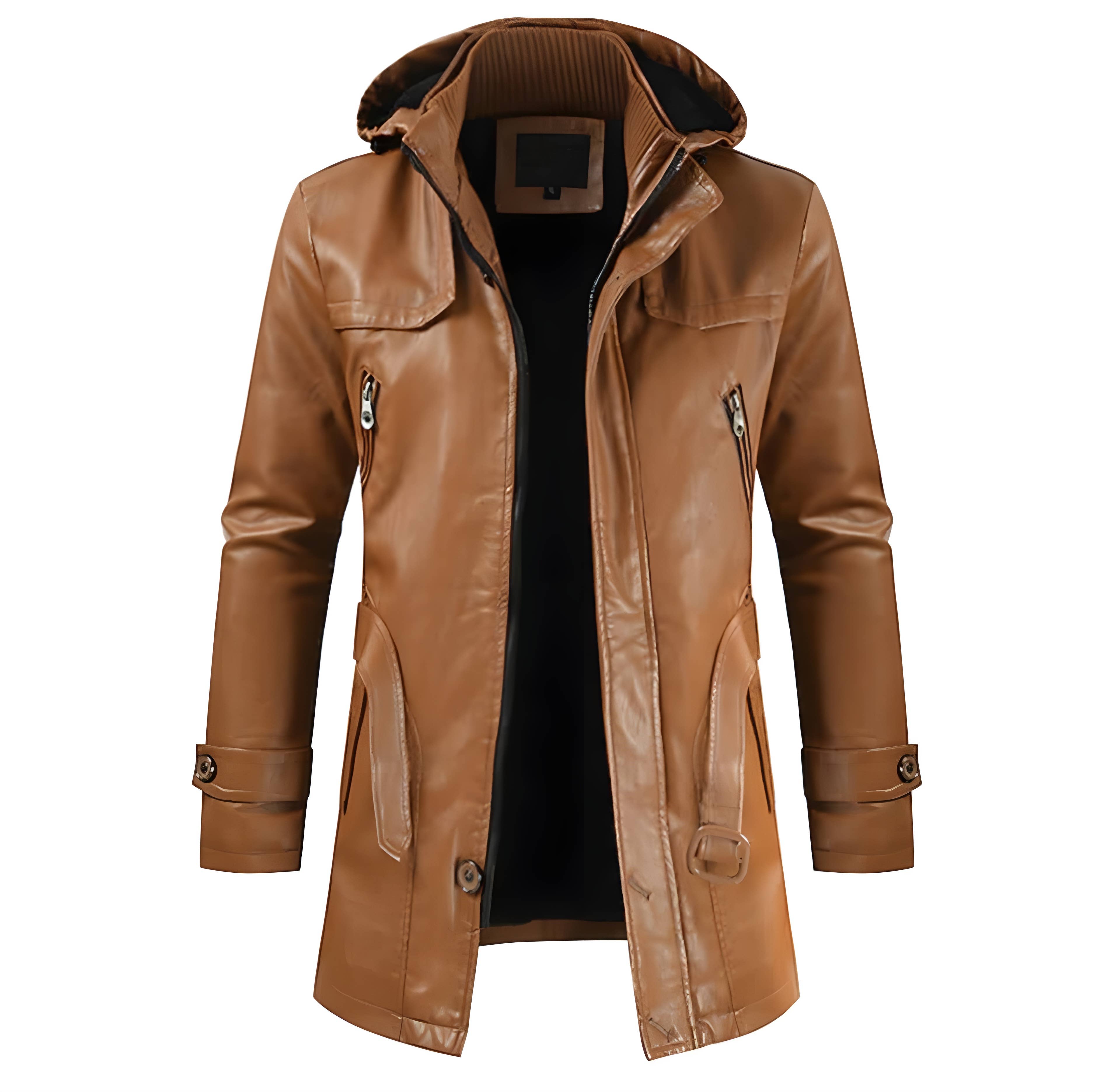 TA Impex - Wholesale Leather Jacket - Women's - Sustainable Elegance: Women's Knee-Length Leather Coat0