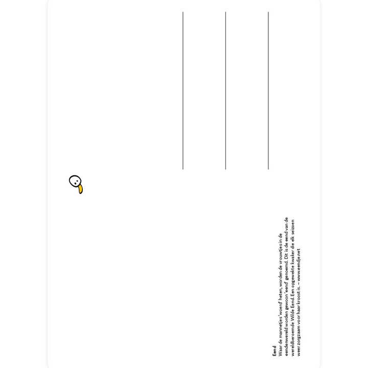 Eendje - Wholesale Everyday Greeting Card - Postcard with Mallard - The Female1