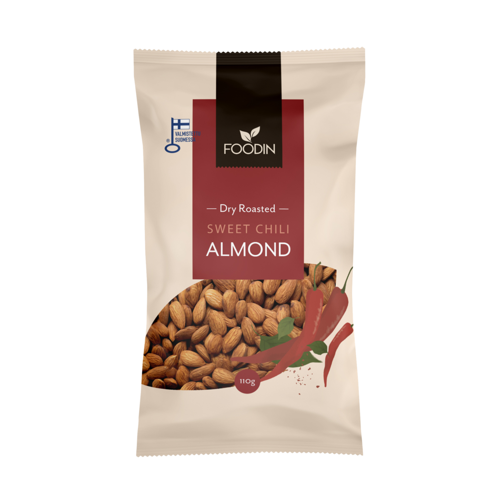 Foodin - Wholesale Snack Bar - Sweet Chili Almonds 110 g0