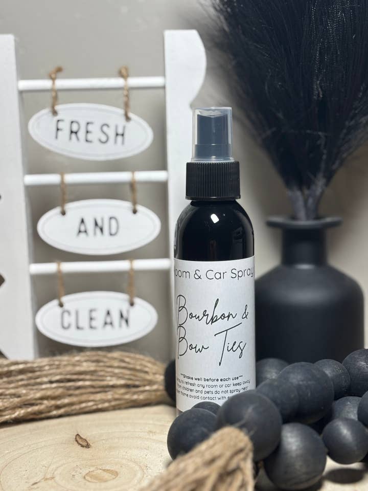 Bourbon & Bow Ties Room & Car Spray for wholesale by Pink August