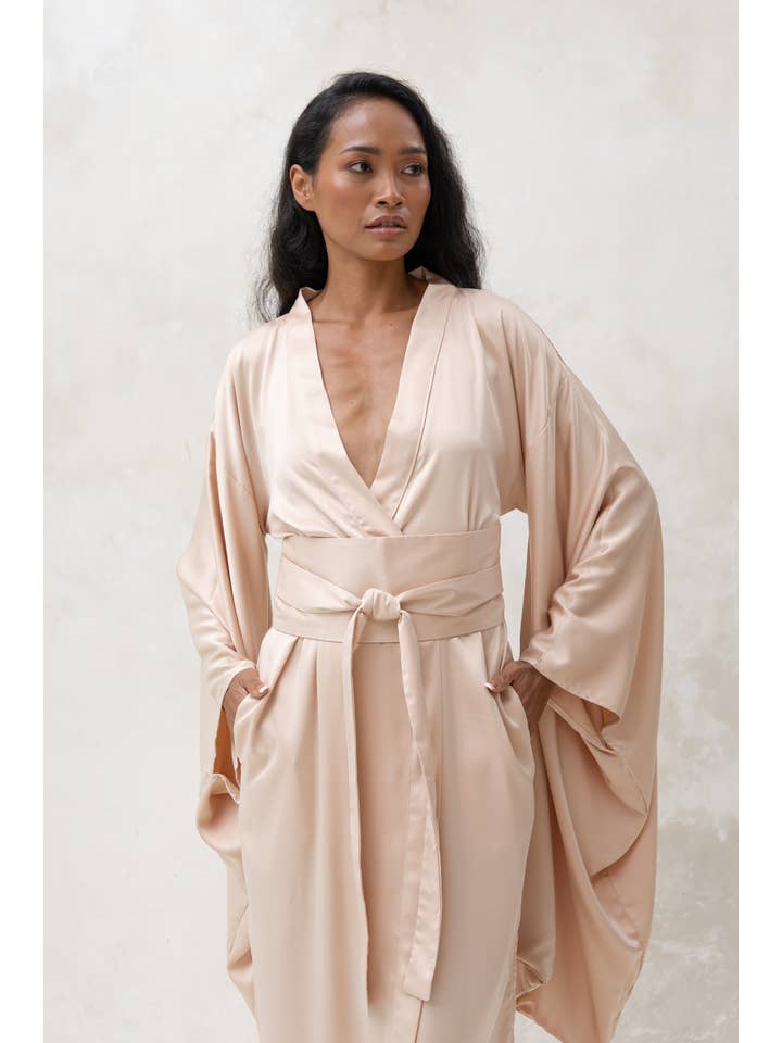 Batas Elegantes Vestidos Tipo Bata Para Dama Vestido Bata Para Dama PIJAMA BATA DE TIRAS DE MUJER 1169 XS