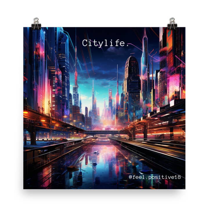 Art urbain CityLife pour la vente par Feel.positive18