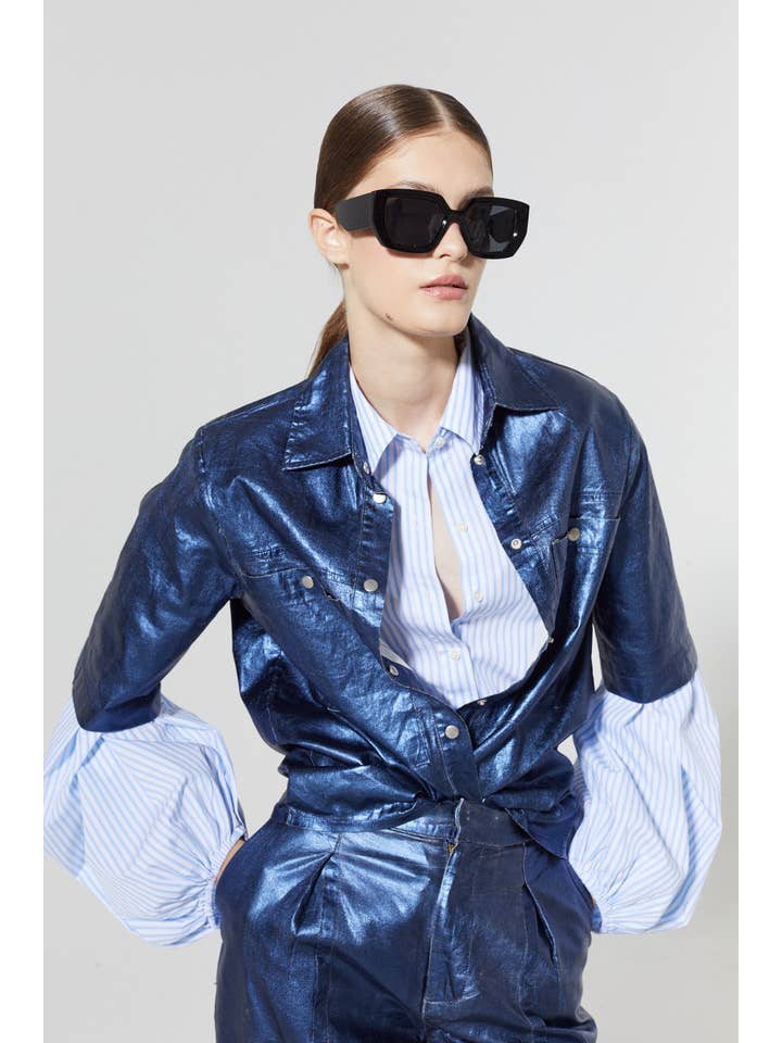 Samba Cotton Poplin Shirt - Stripes for wholesale on Faire