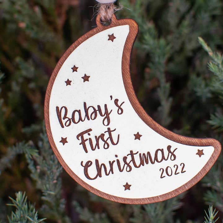 Baby's First Christmas Christmas Ornament, 1st Christmas ornament for wholesale by The Little Ornament Shop