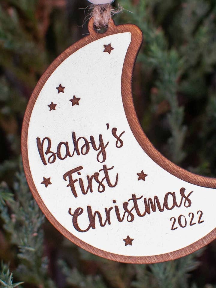 Baby's First Christmas Christmas Ornament, 1st Christmas ornament for wholesale by The Little Ornament Shop
