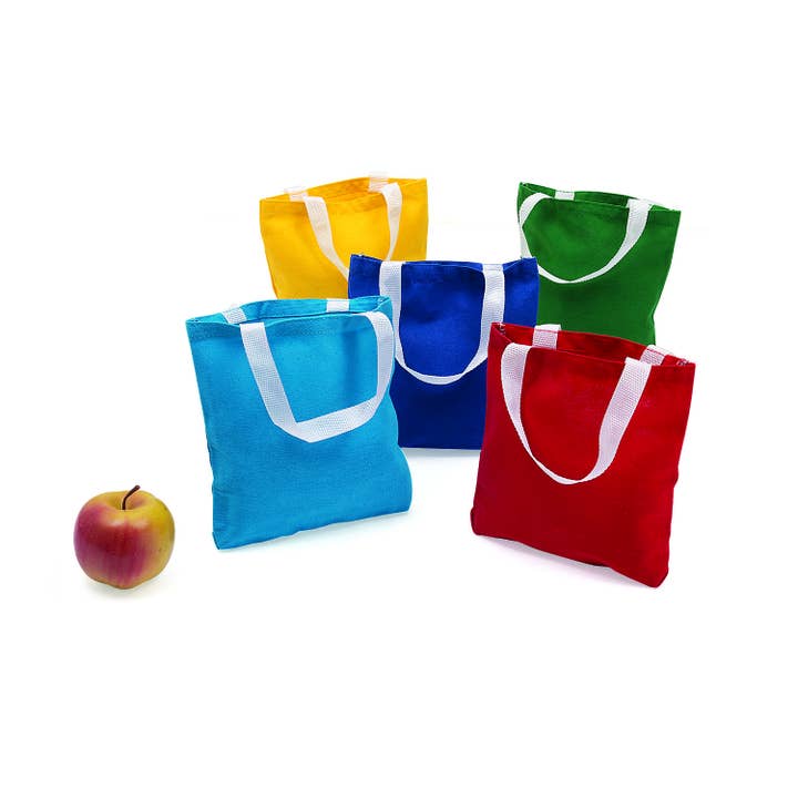 Fun Express - Wholesale Tote Bag - Unisex - (SM) MEGA CANVAS TOTE BAG ASST (50PC)
