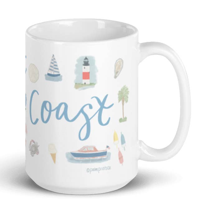 East Coast Icon Mug for wholesale by Palm Prints