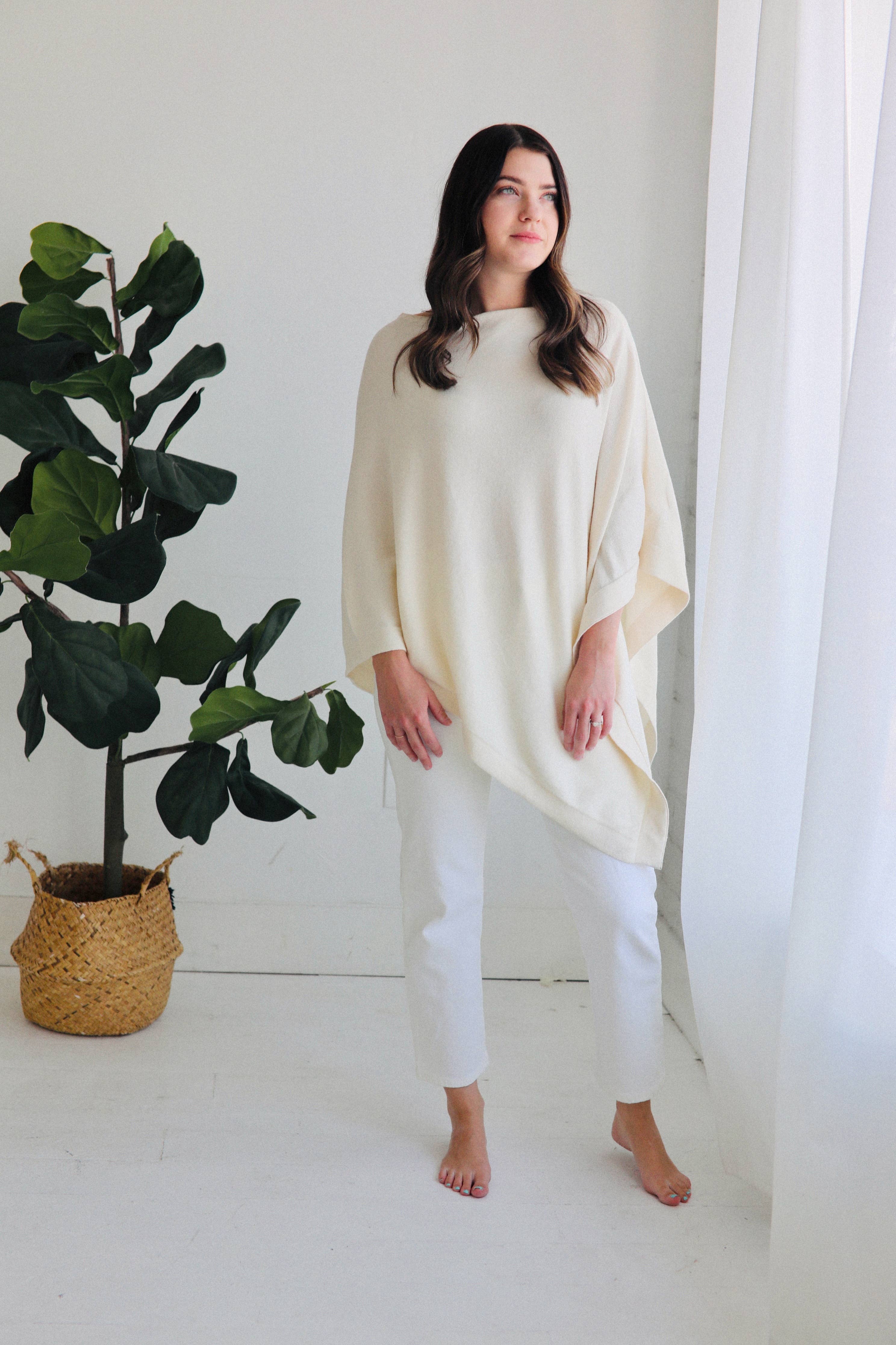 Viverano Organics - Wholesale Poncho - Women's - Women's Eco-Chic Poncho Sweater Knit Pullover (Organic)22