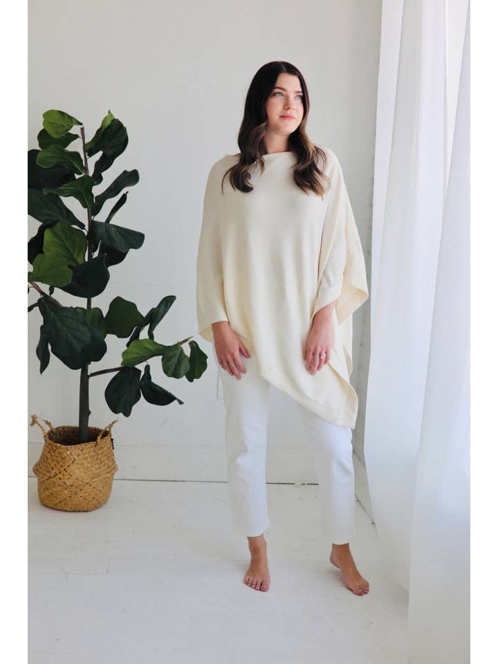 Viverano Organics - Wholesale Poncho - Women's - Women's Eco-Chic Poncho Sweater Knit Pullover (Organic)22