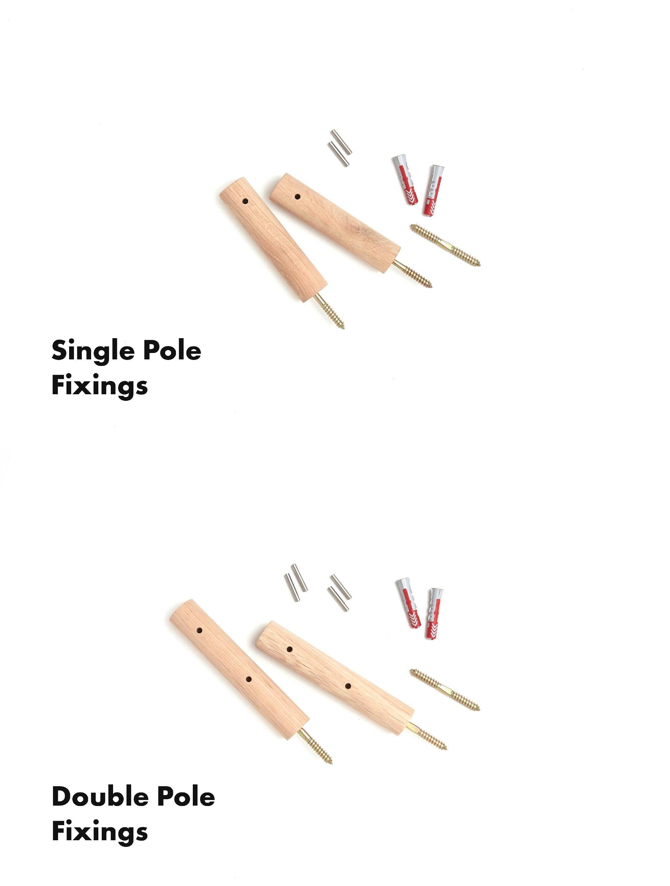 Roar Studio - Wholesale Curtain Rod - Curtain Pole 0-720cm / 0-283.5" (Oak, Walnut, Beech, Black,8