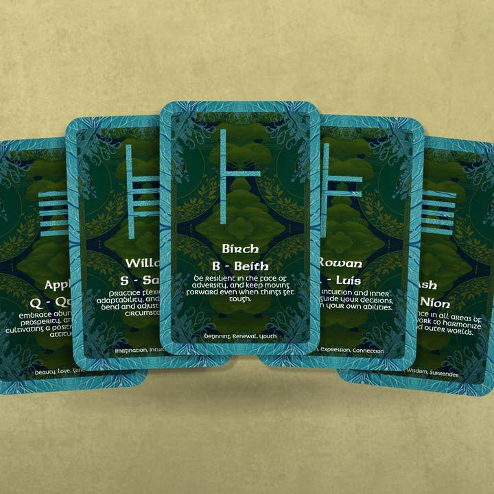 Ogham of Prosperity - L'Oracle Ogham pour la vente par Ibiza Tarot USA