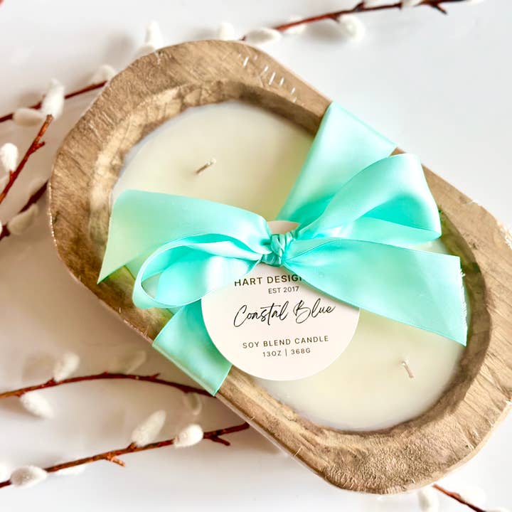 Hart Design Co - Wholesale Travel Candles - Coastal Blue Volcano Candle **2026 NEW RELEASE1