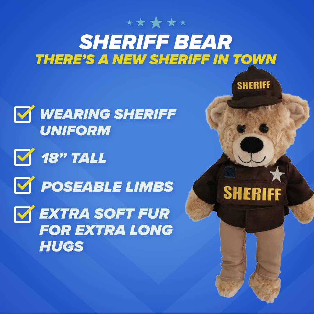 ZZZ Bears - Wholesale Stuffed/Plush Toy - Kids & Baby - Sheriff bear4