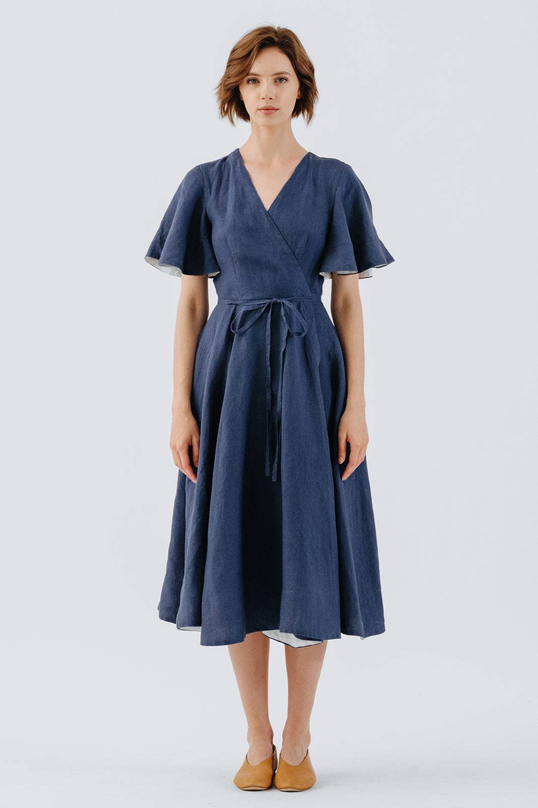 Son de Flor - Wholesale Jurk - Dames - Wikkeljurk met vlindermouwen10