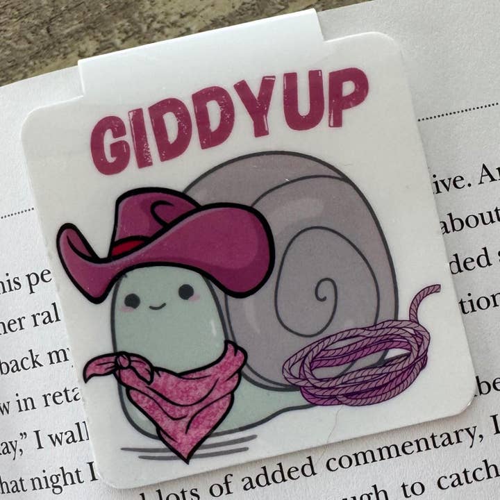 Western Snail Magnetic Bookmark | Funny Friend Gift for wholesale by Readers Gonna Read