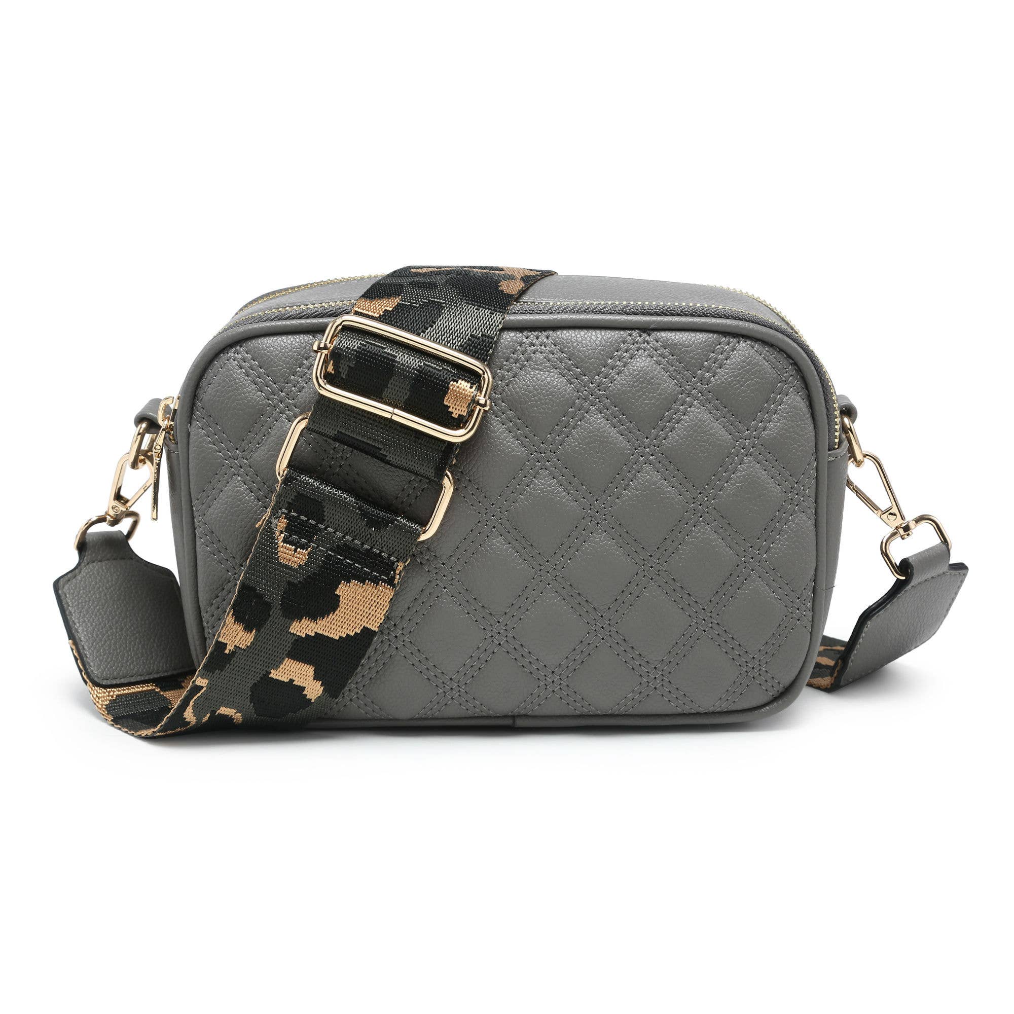 Papaya Fashion Ltd - Wholesale Crossbody bag – Women's - CD21-0352 Cross Body Handbag with double zip top sections3