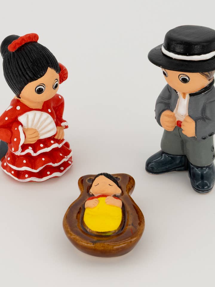 PRESEPE ARTIGIANALE SPAGNA PRODOTTO DEL COMMERCIO EQUO E SOLIDALE per la vendita all'ingrosso da parte di Veraluna Sustainable Clothing