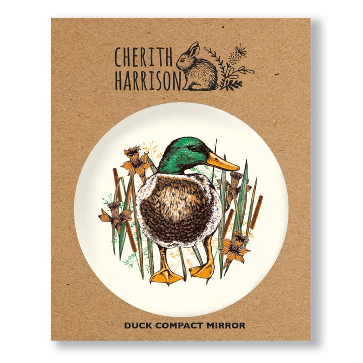 Cherith Harrison Single Duck Compact Mirror for wholesale by Parkwood Springs