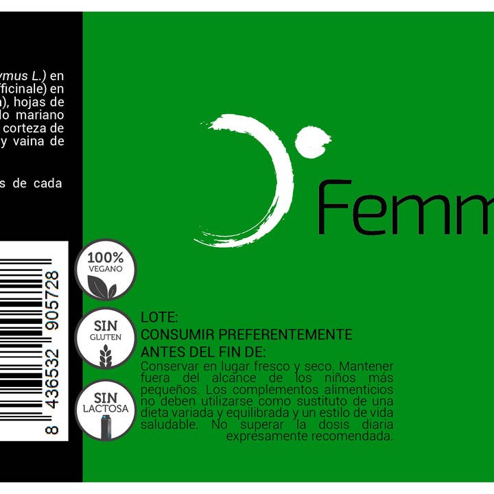 Femmeup - Wholesale Oral Supplement/Vitamin - FEMMEUP DETOX: artichoke, dandelion, boldo, milk thistle
