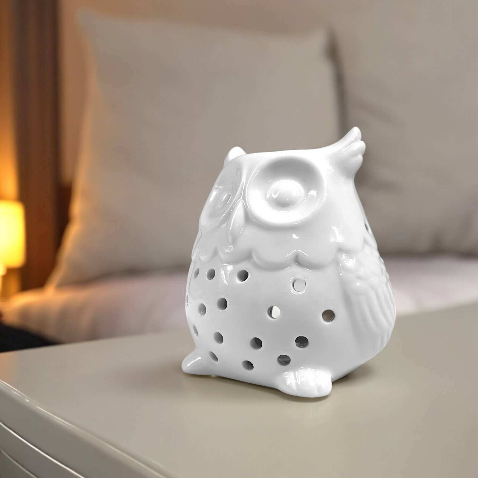 Zen'Arôme - Wholesale Fragrance Warmer - Ceramic Owl Fragrance Burner - Compatible with Melts11