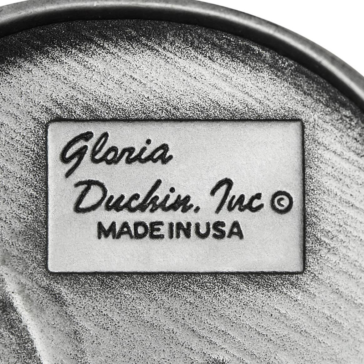 Gloria Duchin – Großhandel Verzierung – Silvertone runder Fotorahmen mit gravierbarem Herzanhänger4